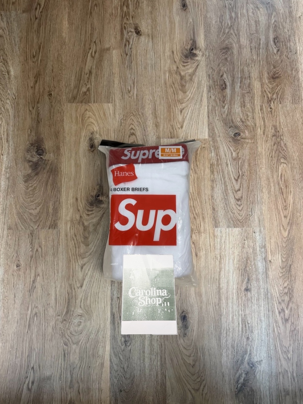 Supreme Hanes White Boxer Briefs 4 Pack